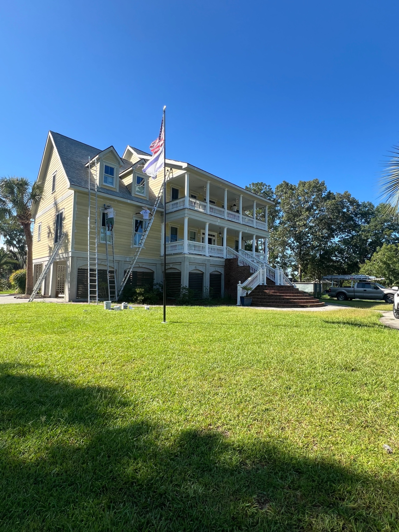 Coastal estate repaint — before the color transformation