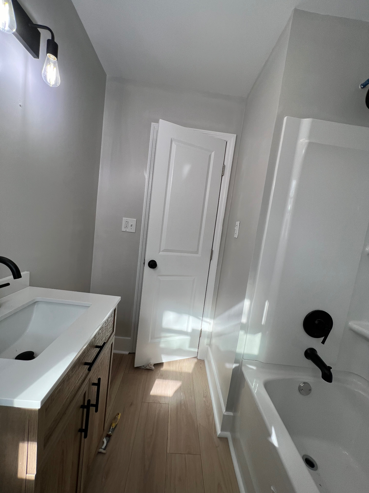 Bathroom remodel — bright finished space
