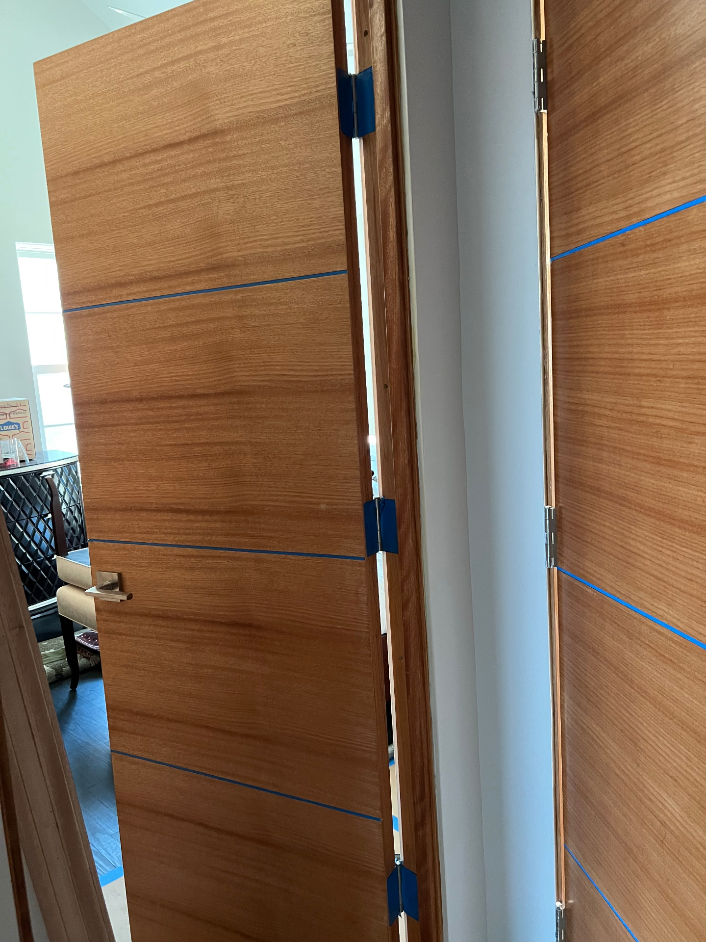 Mahogany door refinishing